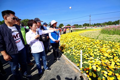 台中花毯節3合1　數千人趕第1天進場賞花